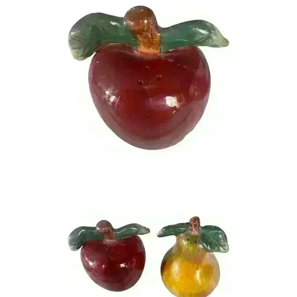 Sonoma By Sakura Apple Pear Salt & Pepper Shaker Fruit Kitchen Decor Ceramic